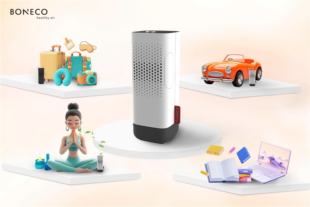 BONECO P50 - Giải pháp lọc không khí di động cho nhân viên làm việc nhiều nơi