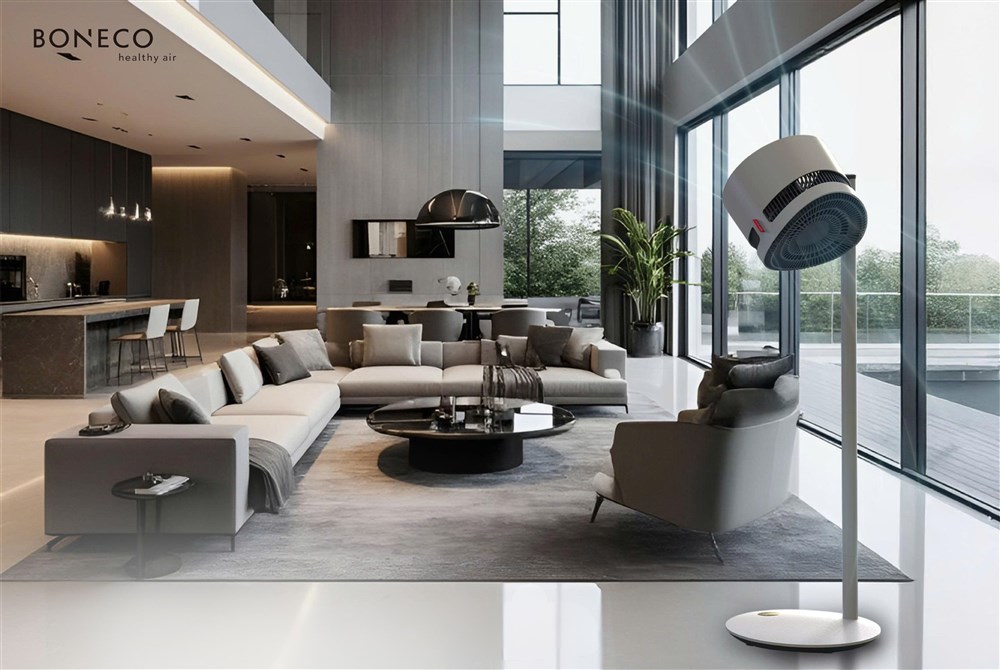 Quạt đối lưu BONECO: Giải pháp phá vỡ phân tầng nhiệt cho biệt thự và penthouse
