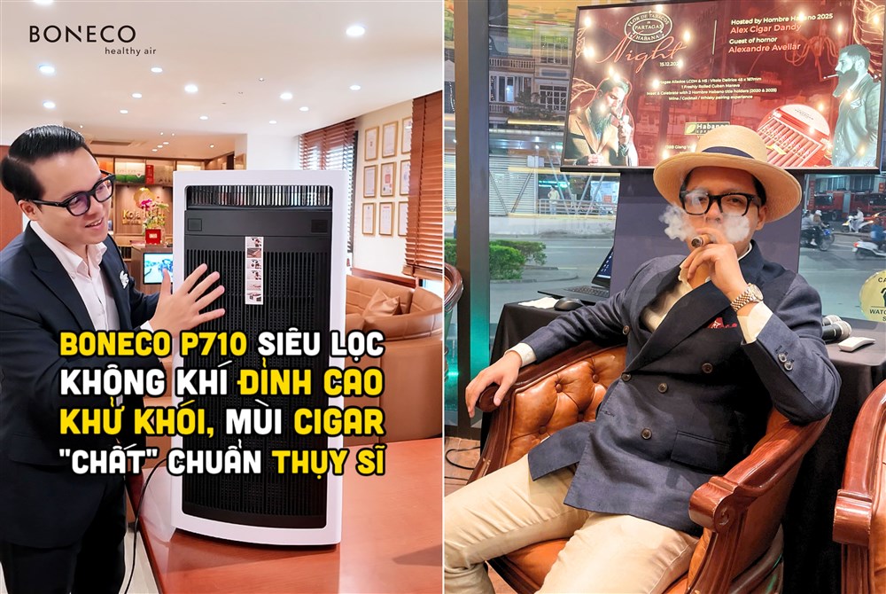 Sở hữu 1 chiếc máy lọc không khí chuyên biệt khử khói, mùi Cigar liệu có lãng phí?
