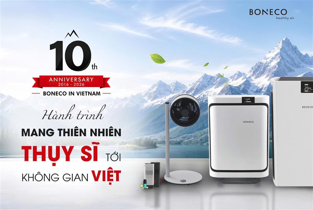 Hành trình 10 năm phát triển thương hiệu BONECO Thụy Sĩ tại Việt Nam
