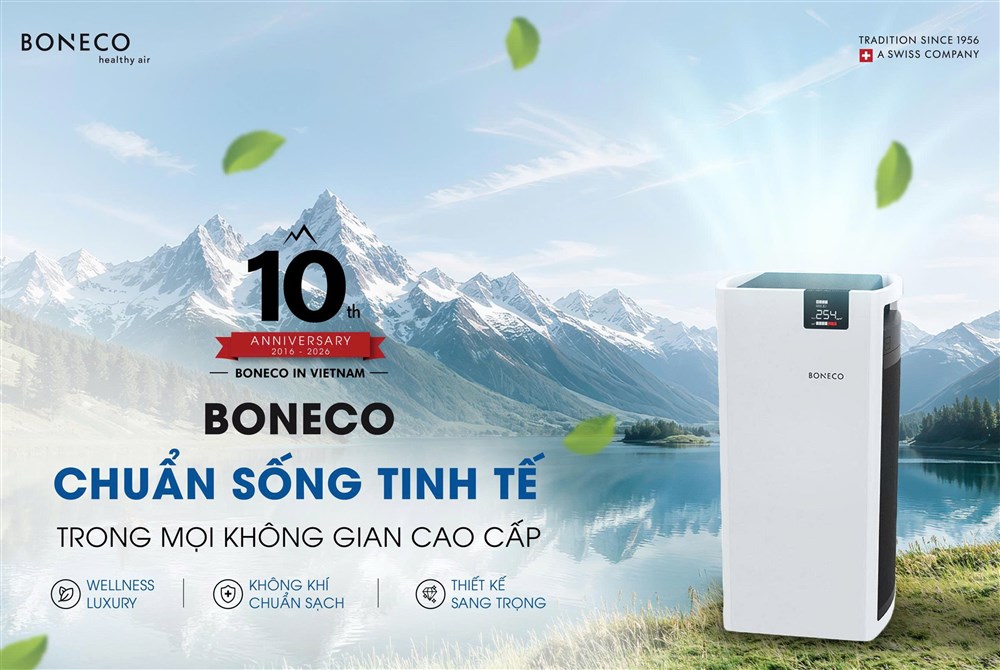 BONECO kỷ niệm 10 năm tại Việt Nam: Hành trình mang thiên nhiên Thụy Sĩ đến không gian sống cao cấp