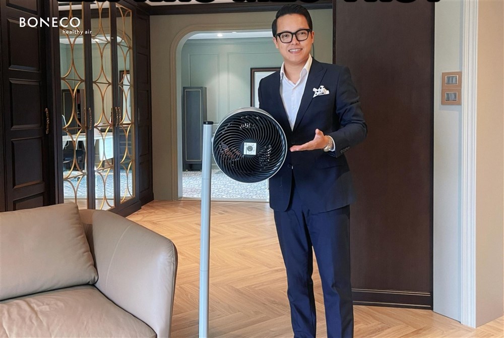 Quạt đối lưu không khí BONECO F225: Giải pháp làm mát chuẩn Thụy Sĩ cho không gian sống cao cấp