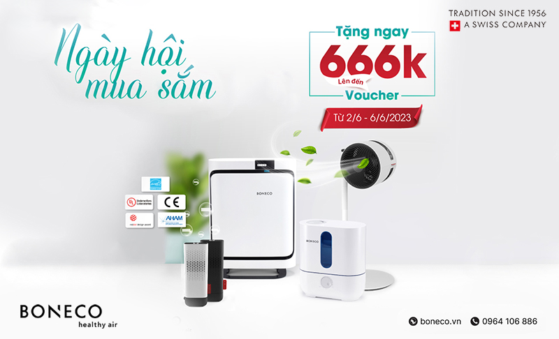 Bùng nổ đại tiệc giữa năm - Boneco giảm đến 666K
