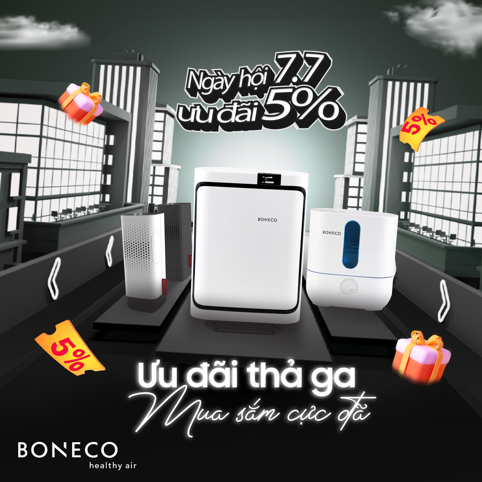 Ngày hội 7.7, Boneco Việt Nam ưu đãi 5% toàn bộ sản phẩm